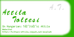 attila toltesi business card